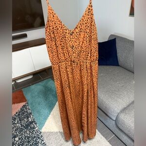 Rust And Black Dress